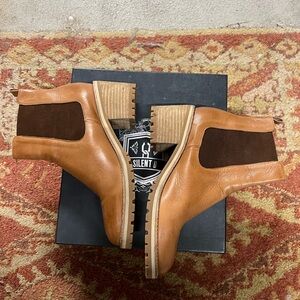 Silent D Tan Ankle Boots for Women
